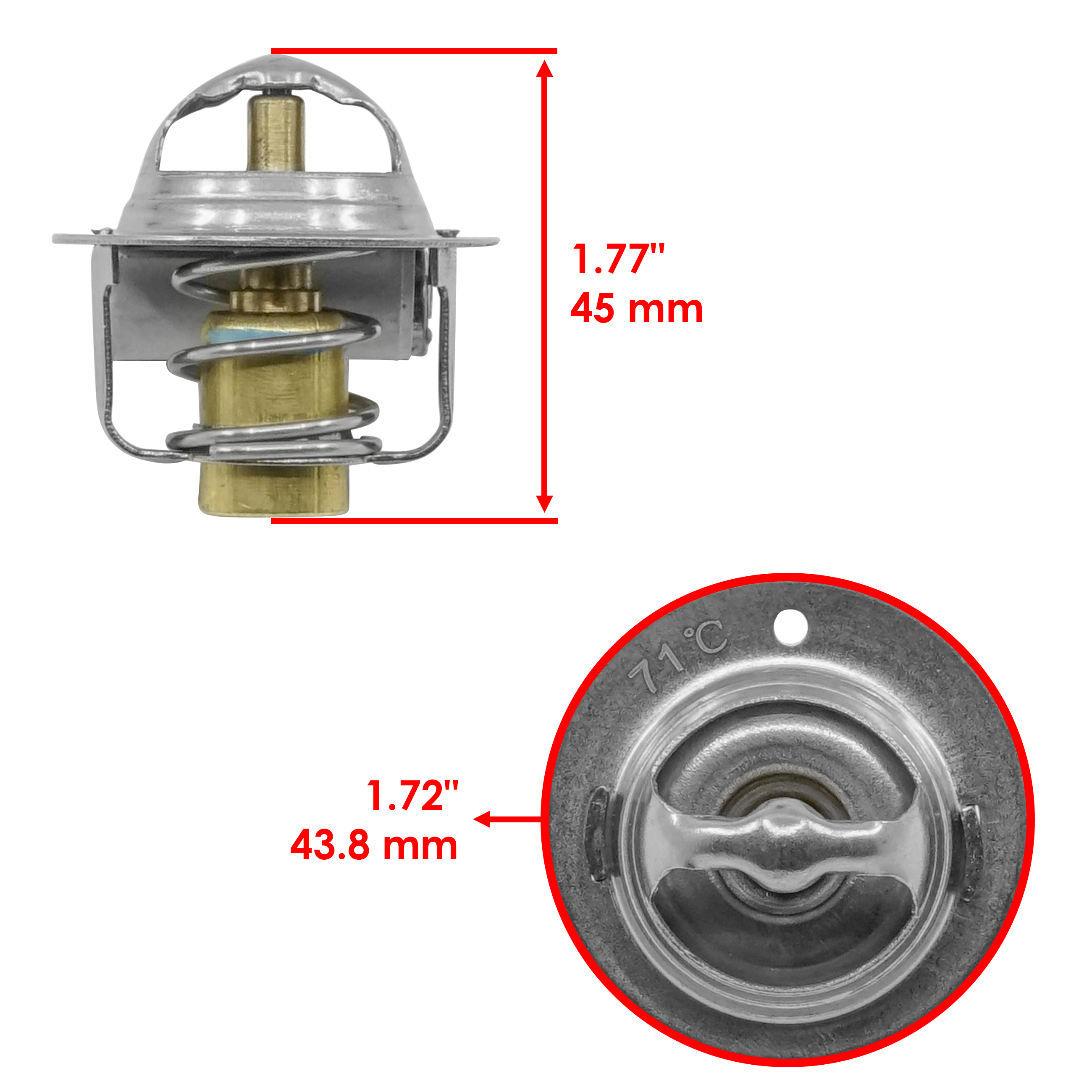 Thermostat for Kawasaki 49054-1055 Cooling Thermostat | eBay
